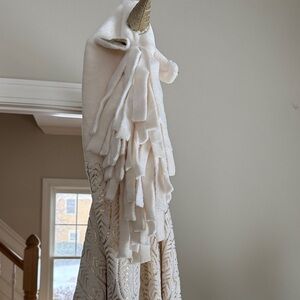 White Unicorn Hooded Blanket by justice